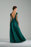 ATHENA - Emerald Green Sequin and Mesh Evening Gown