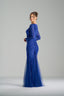TATIANA - Royal Blue Sequin and Tulle Evening Gown