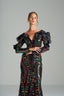DIANA - Multicolor Sequin Gown with Ruffled Sleeves