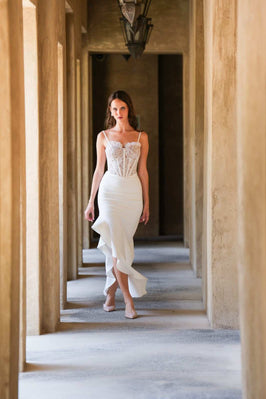 REINA – WHITE LACE BODYCON MINI DRESS