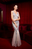 SERAPHINA – SEQUIN BODYCON GOWN WITH TULLE HEM