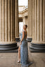 Celeste Evening Gown Sky Blue